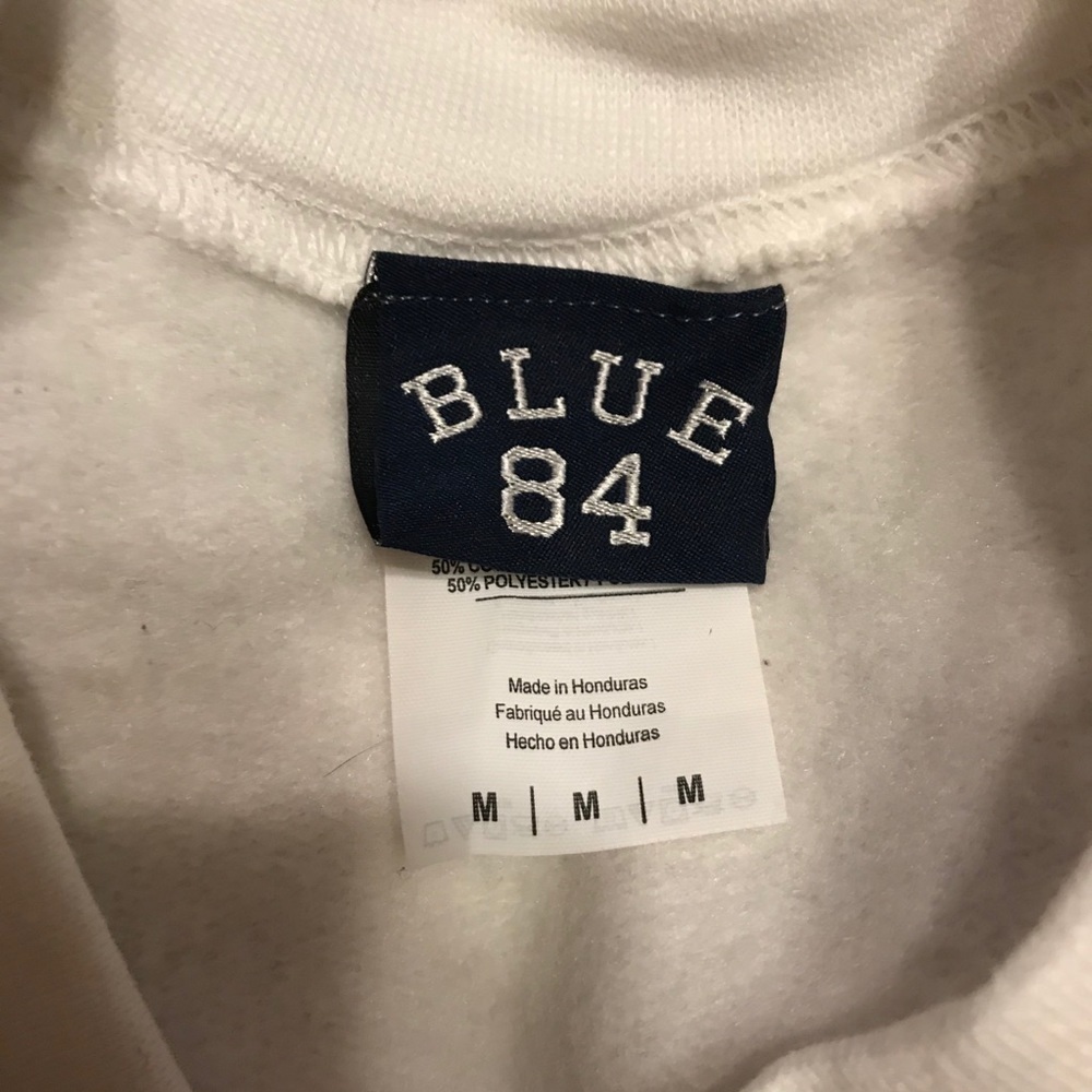 Blue 84 White Sweatshirt It’s Bear Season Beat Cal Size Medium M - Picture 6 of 10